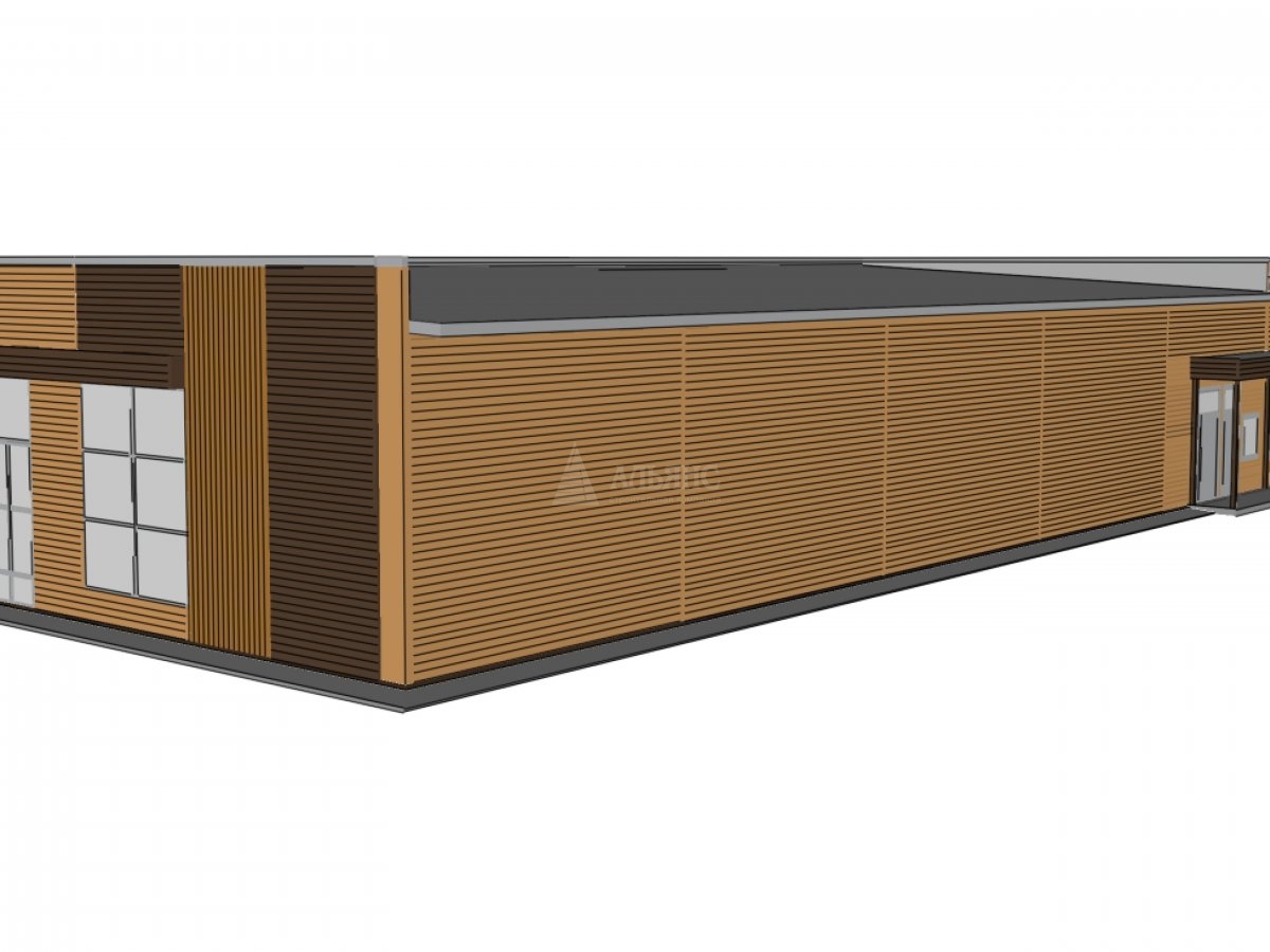 3D визуализация Придорожное кафе из сэндвич-панелей - фото 10