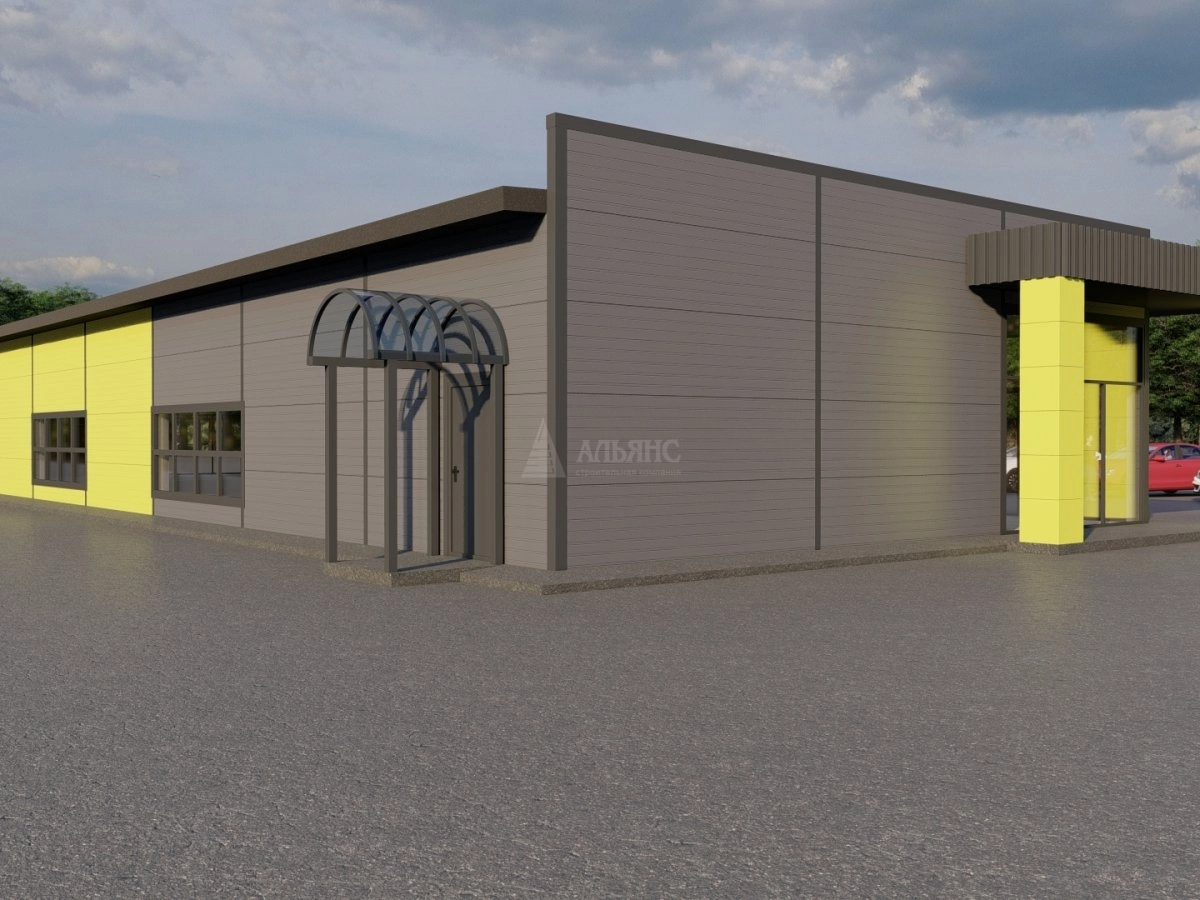 3D визуализация Магазин из сэндвич-панелей - фото 19