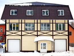 Торгово-офисное здание площадью 640 м2 из сэндвич-панелей, построенная компанией Альянс - Торгово-офисное здание площадью 640 м2, г.Сыктывкар, республика Коми
