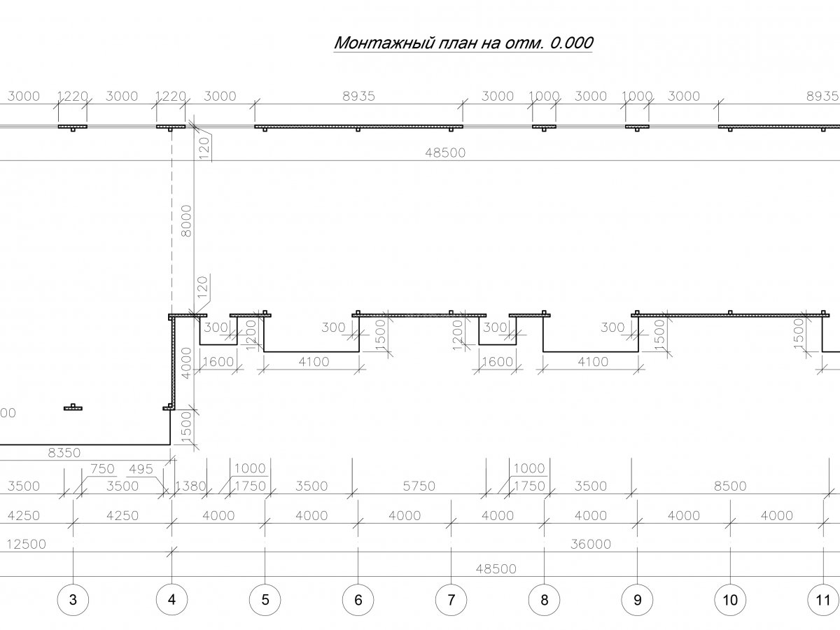 Планировка Проект грузового гаража из сэндвич-панелей -  фото 3