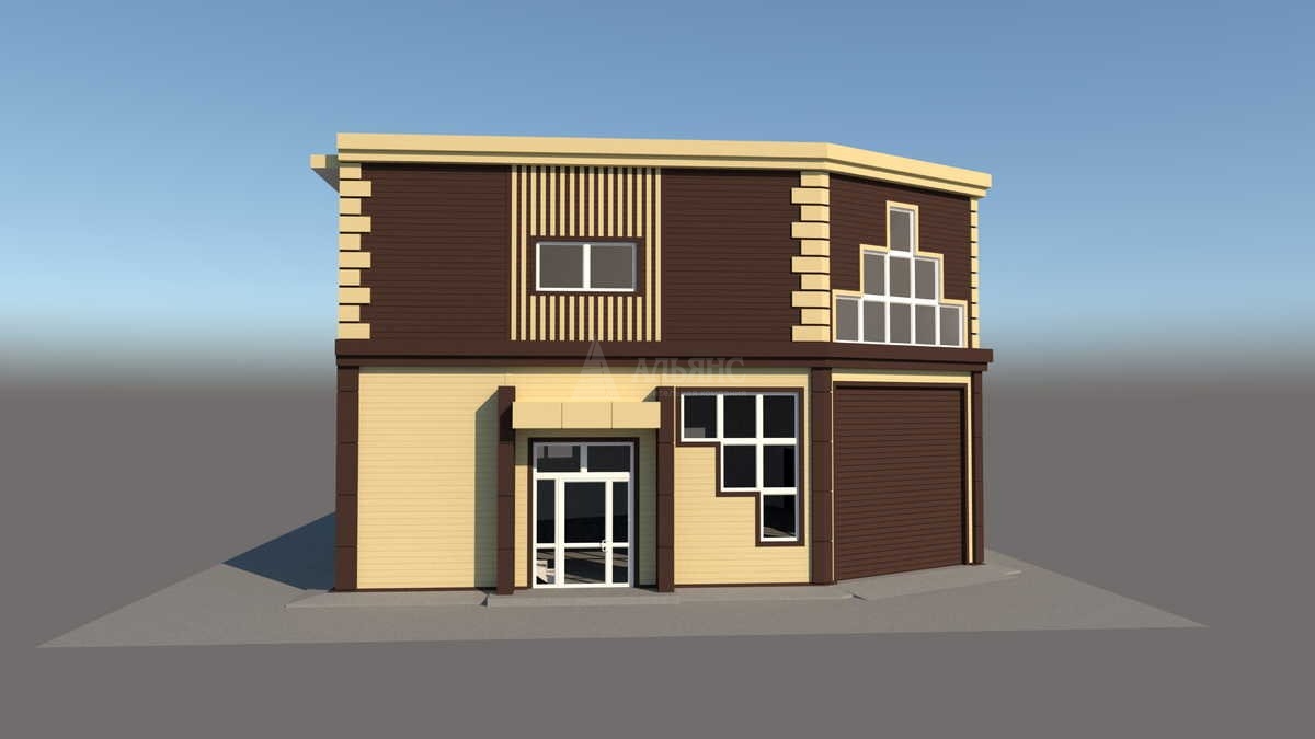 3D визуализация Склад-ангар из сэндвич-панелей - фото 6